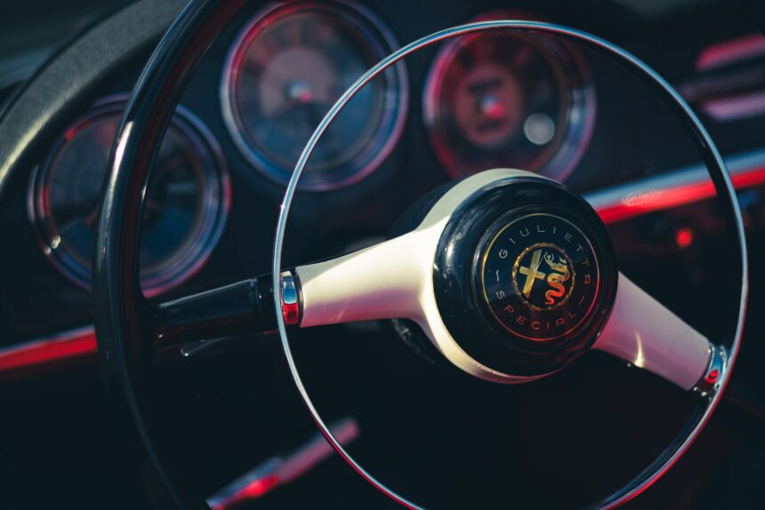 a close up of a car's dashboard